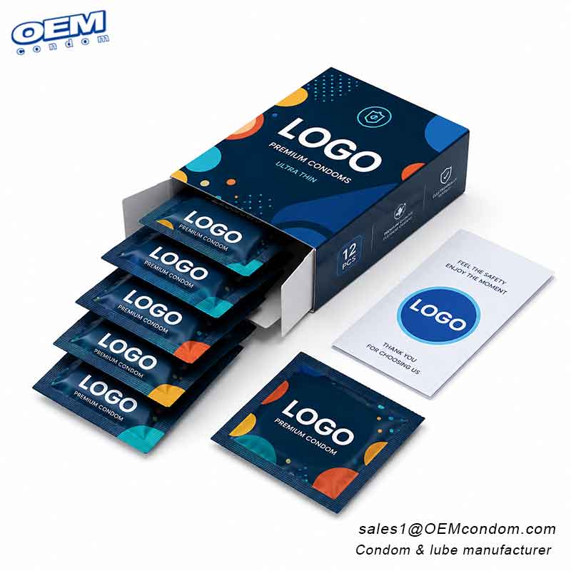 Custom Condoms with Printed Wrapper Manufacturer