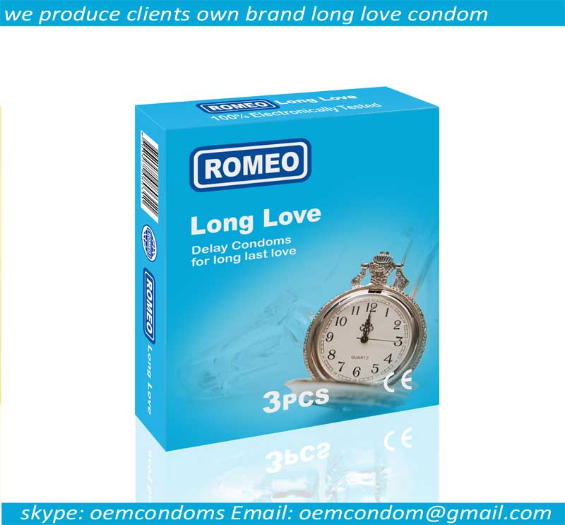 climax delay condoms in Romeo logo producer