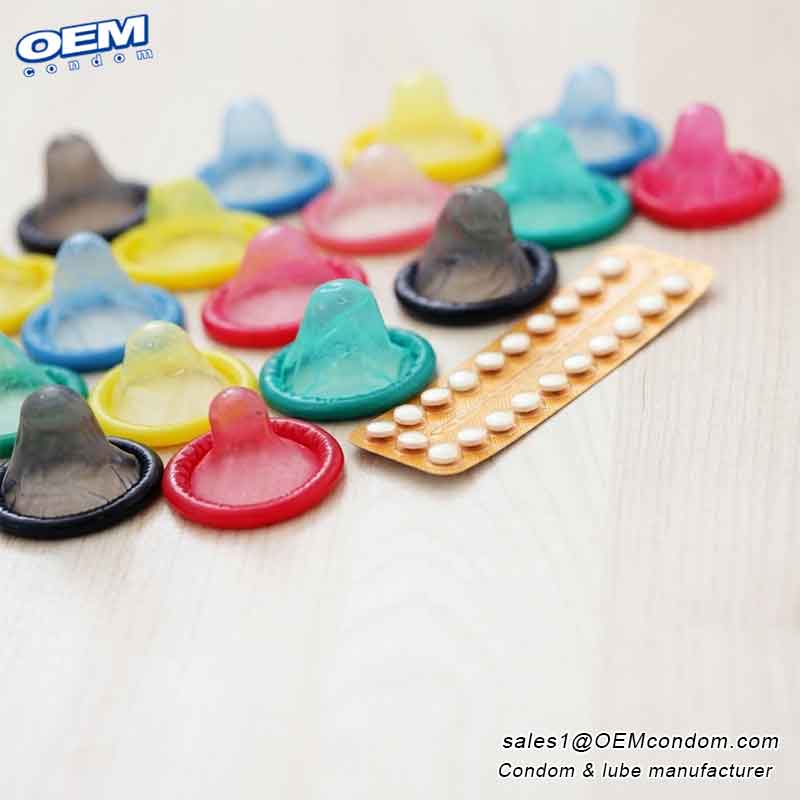 Mixed package contain different types of condoms