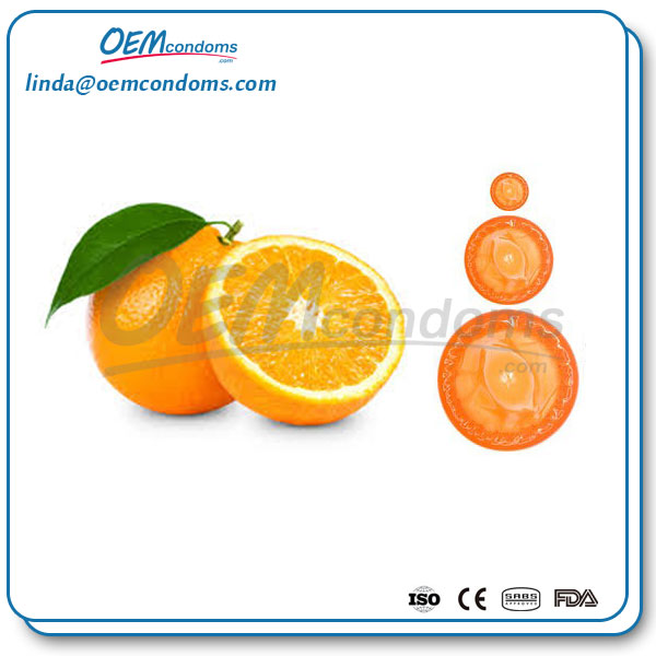 orange flavored condoms, flavored condoms suppliers, flavored condom manufacturers