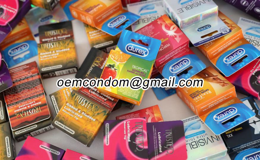 Custom Condoms With Foil own logo Print