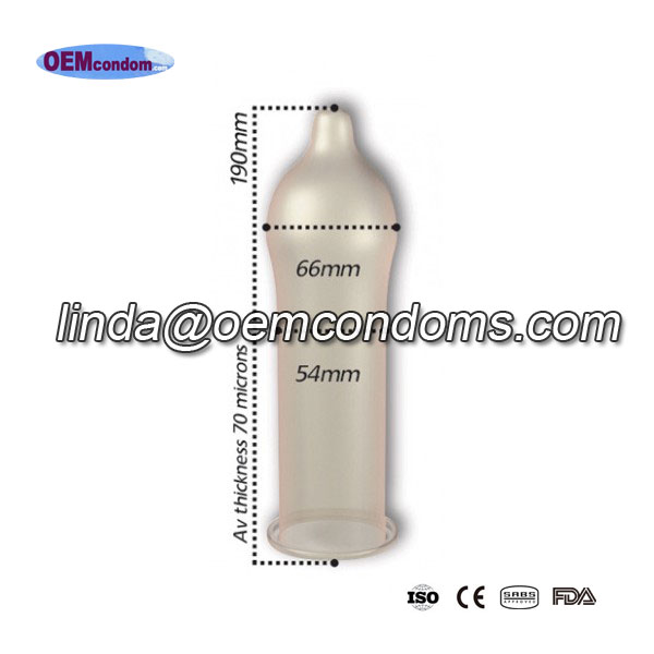 flared condom, larger head condom manufacturer