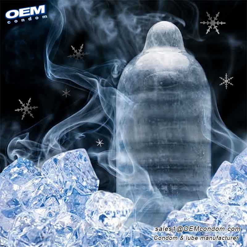Ice cooling condom