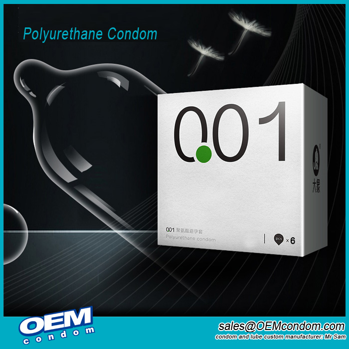 Polyurethane condom for latex allergy consumers
