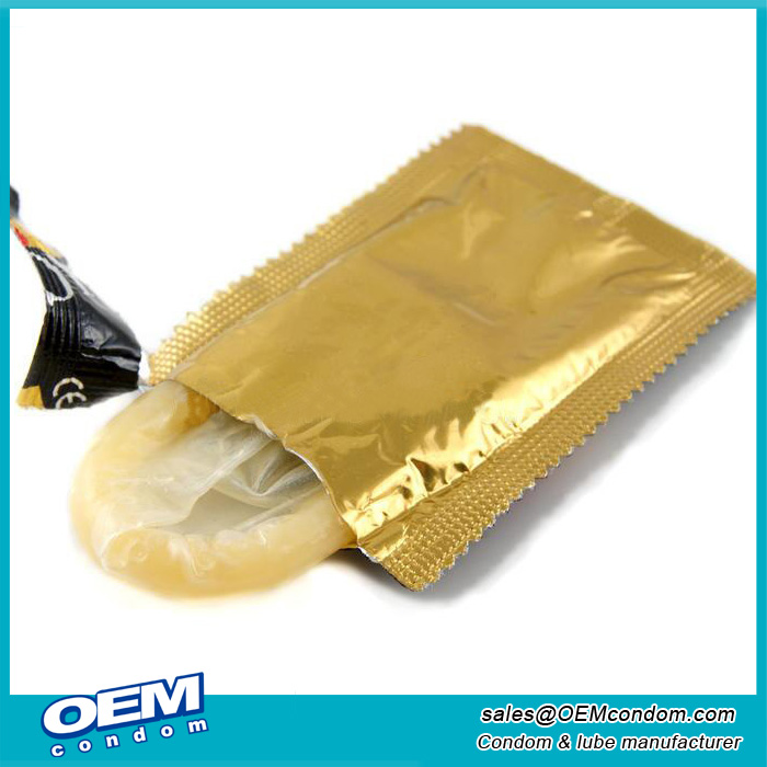personalised Golden make condoms