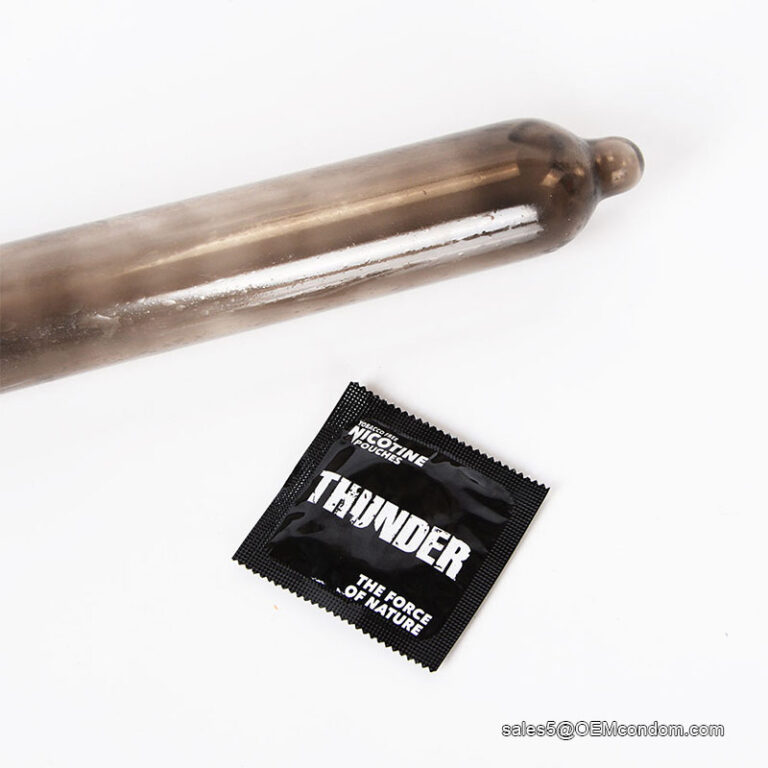 Manufacturer Design Custom Condom In Black Colour