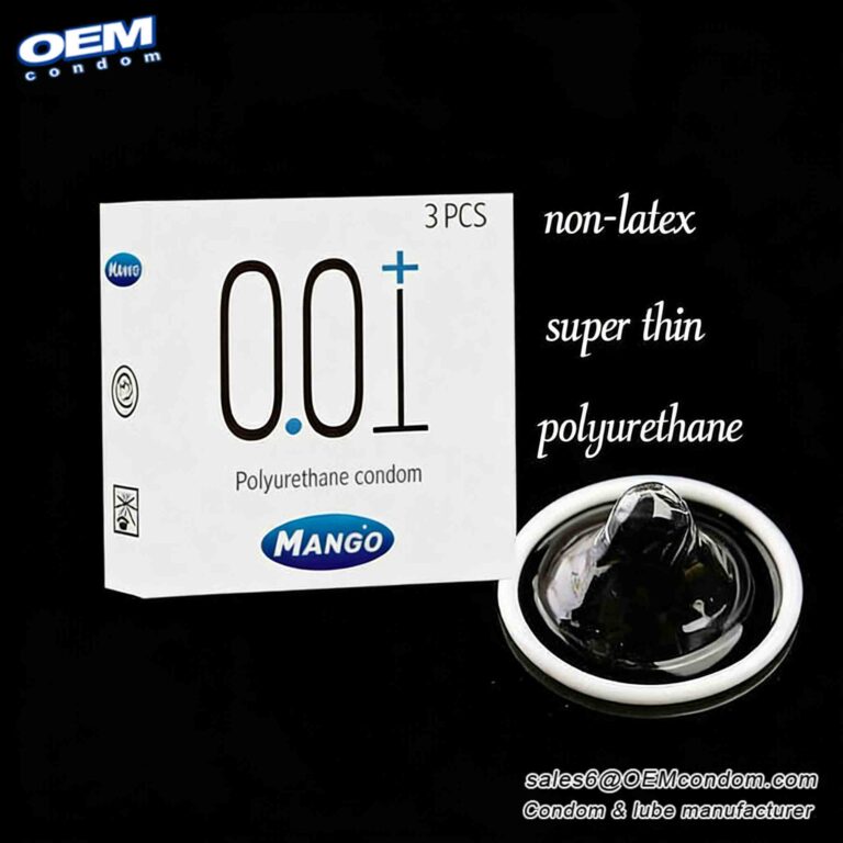Custom Brand 001 Polyurethane Condom Manufacturer