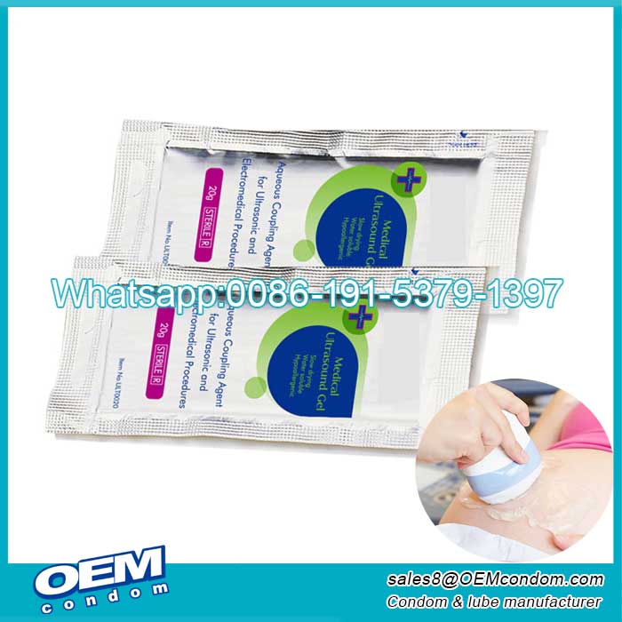 manufacture ultrasound transmission gel in small sachets package