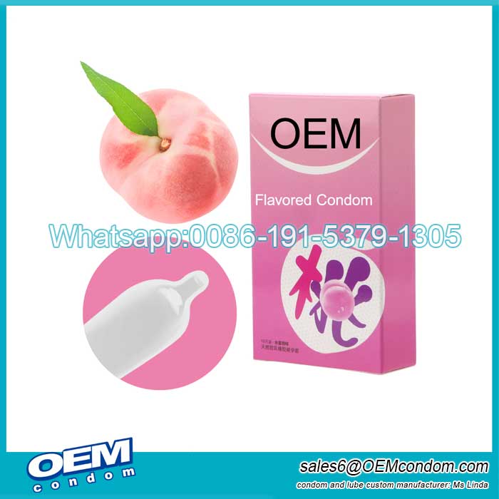 Custom logo flavored condom for oral sex condom manufacturer