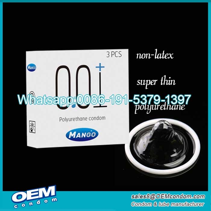 Custom Brand 001 Polyurethane Condom Manufacturer