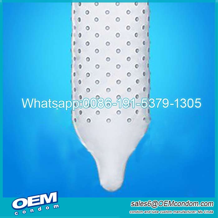 custom studded or dotted condom manufacturer for men
