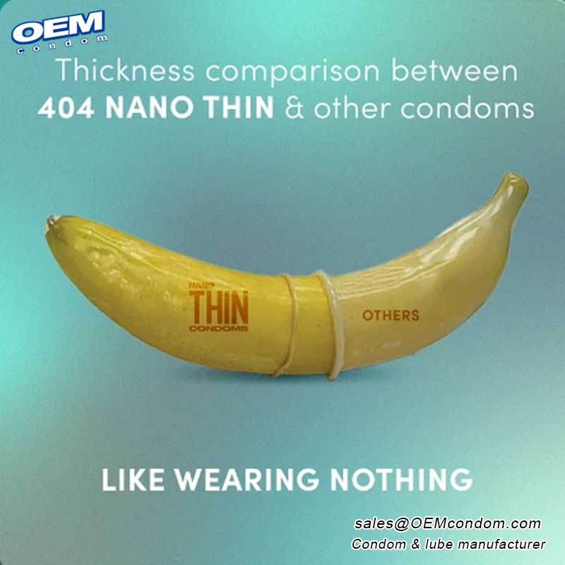 Super Nano thin condom for most natural feeling