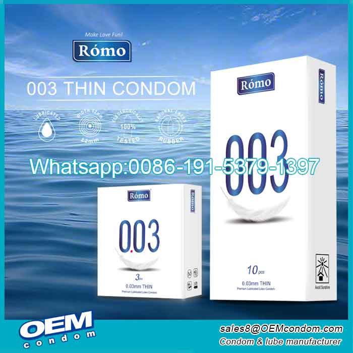 Romo 003 thin condom,brand thin feel condom,Romo brand condoms